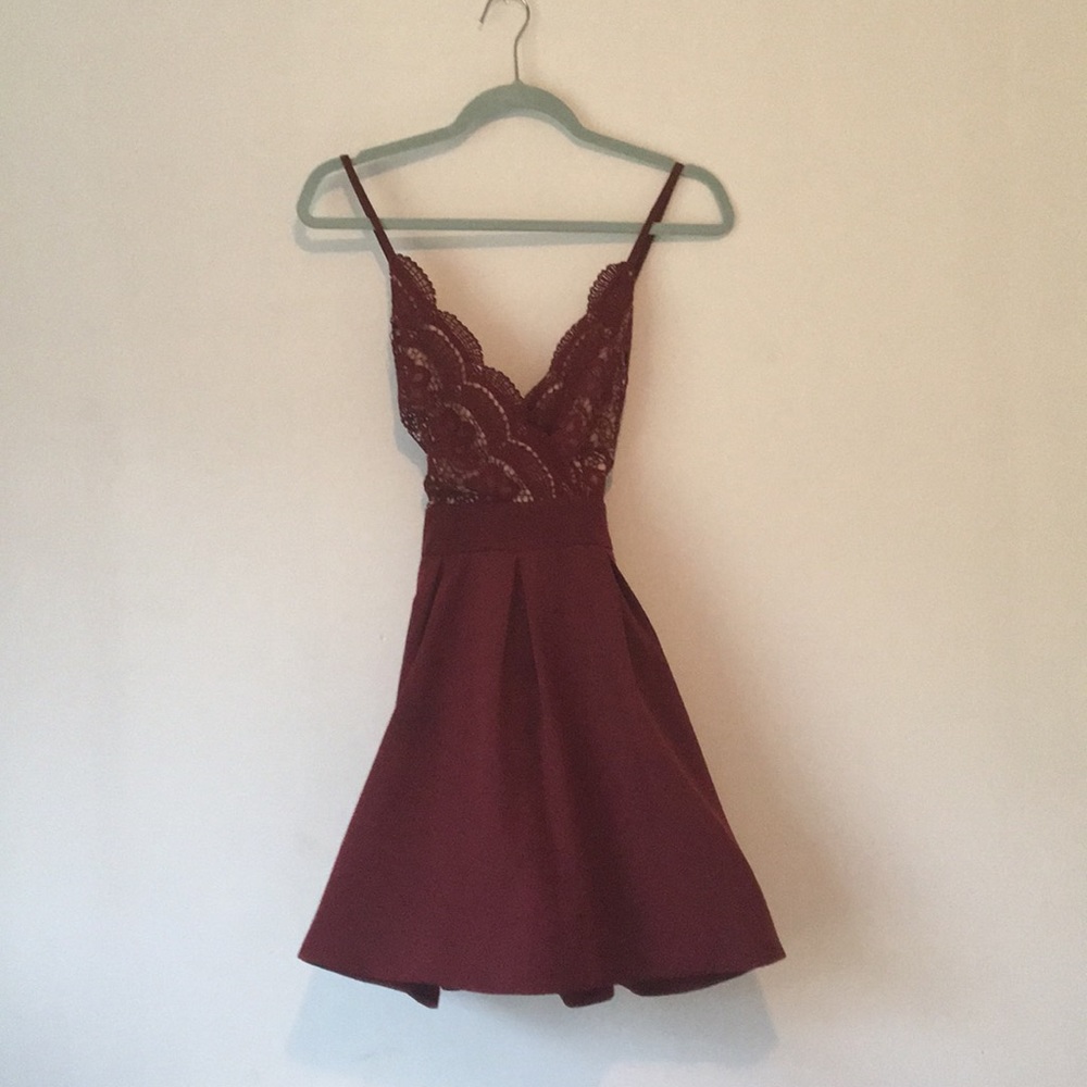 Burgundy Dress